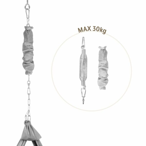 NONOMO Fjedervugge TODDLER Økologisk med mikrofibermadras GRÅ