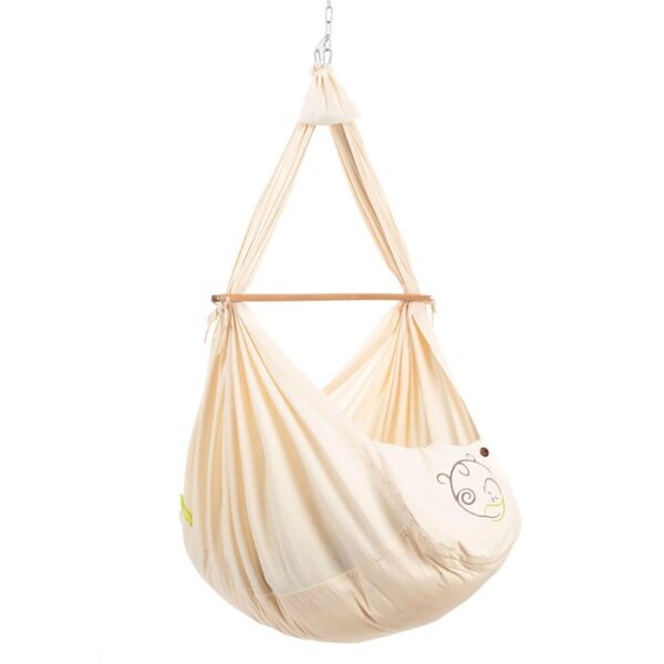 NONOMO Fjedervugge TODDLER Økologisk med mikrofibermadras NATUR