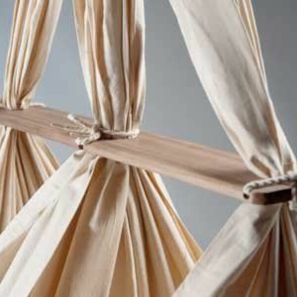 NONOMO tvillingevugge økologisk med mikrofibermadras NATUR