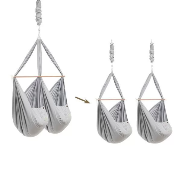 Tvilling Konverteringssæt til NONOMO Slyngevugge (fra 1 til 2 vugger) GRÅ